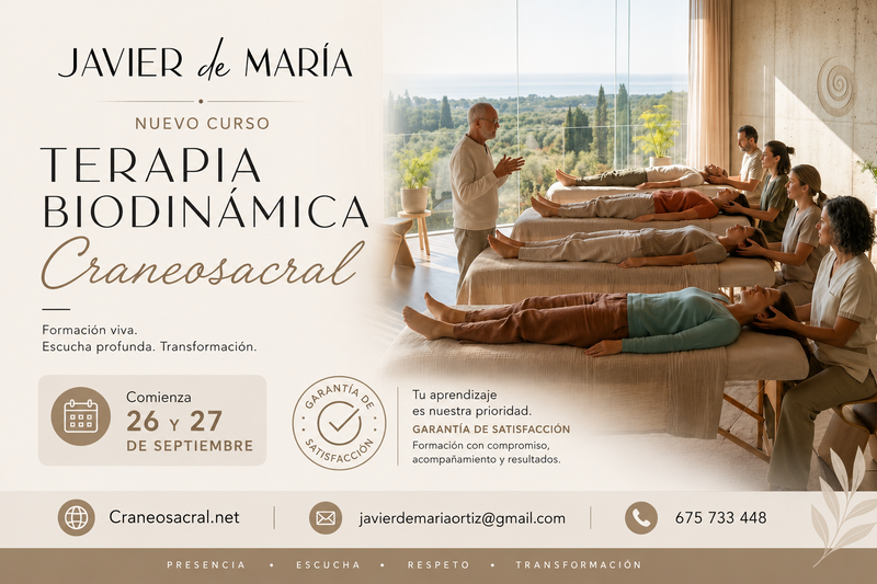 Cartel curso Javier de María Horizontal